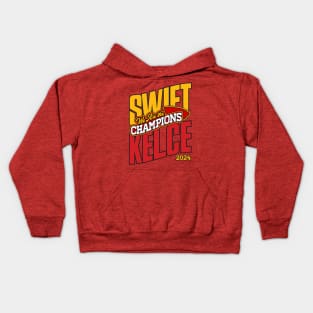 Swift Kelce - We Are The Champions Kids Hoodie